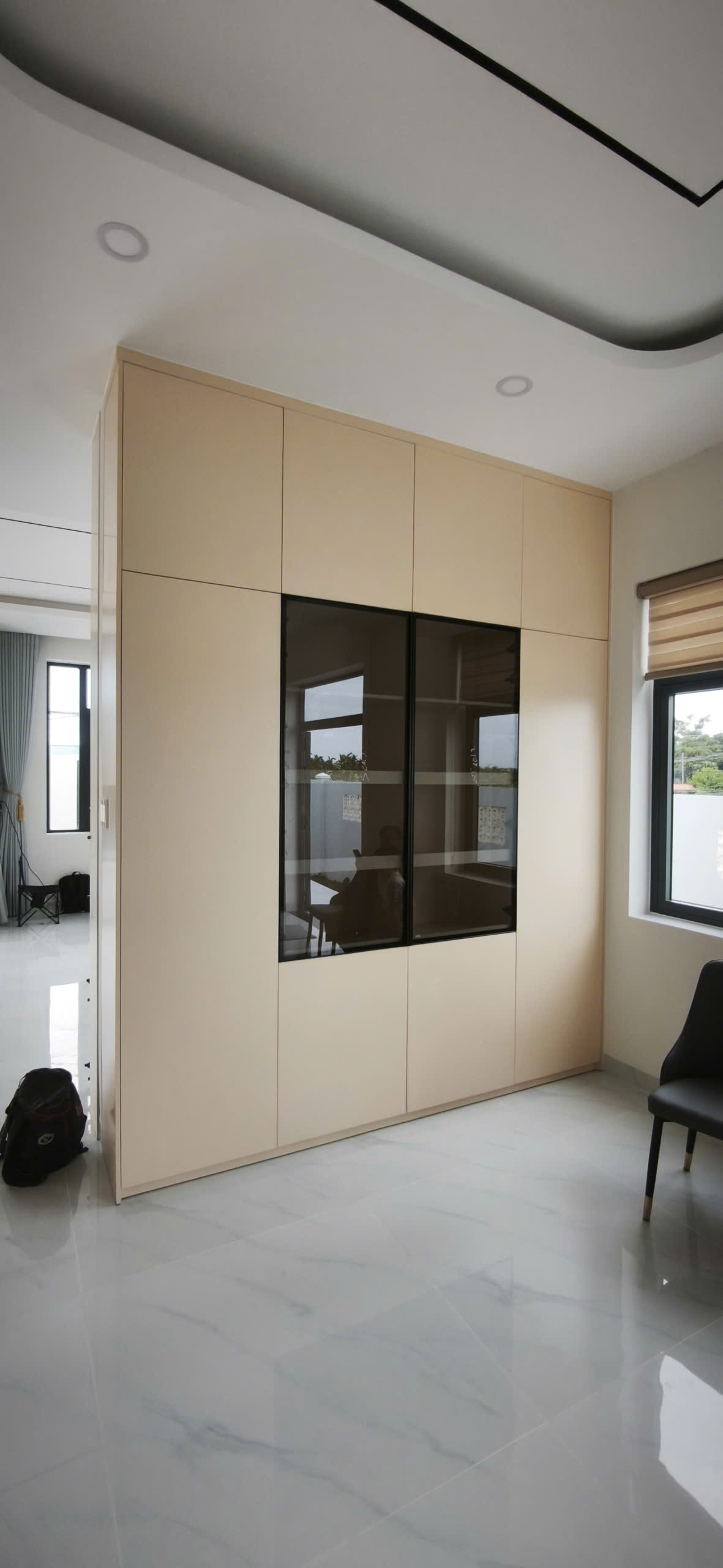 Thi công phòng khách bếp Villa Tân An - góc 2